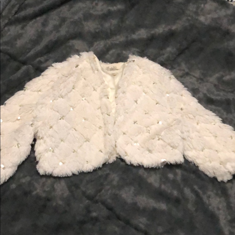 Crop top faux fur